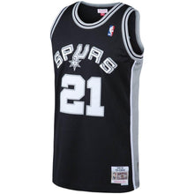 Load image into Gallery viewer, 21-Tim Duncan San Antonio Spurs Big & Tall Hardwood Classics Jersey – Black