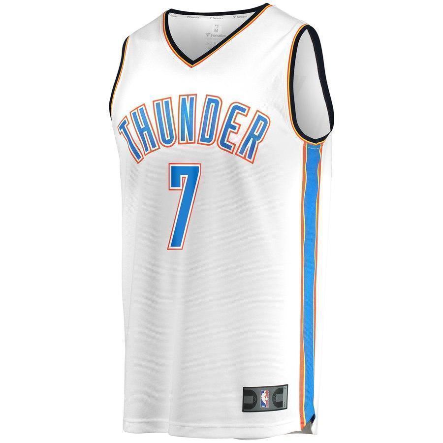 7-Carmelo Anthony Oklahoma City Thunder Jersey White - Association
