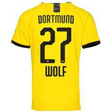Load image into Gallery viewer, Wolf 27 Borussia Dortmund 2019-20 Home Stadium Player Jersey – Yellow