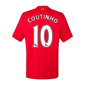 10-Philippe Coutinho Liverpool New Balance  Home Player Jersey - Red