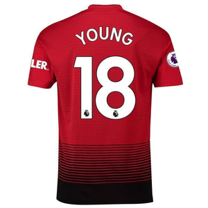 18-Ashley Young Manchester United 2018-19 Home Player Jersey – Red