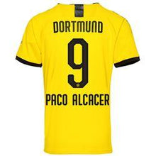 Load image into Gallery viewer, Paco Alcacer 9 Borussia Dortmund 2019-20 Home Stadium Player Jersey – Yellow