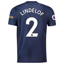 Load image into Gallery viewer, 2-Victor Lindelof Manchester United 2018-19 Third Player Jersey – Navy