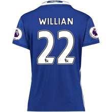 Load image into Gallery viewer, 22-Willian Borges da Silva Chelsea Women's 2016-2017 Home Player Jersey - Blue