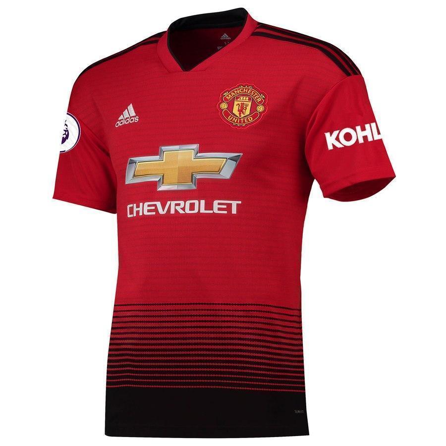 Manchester United No12 Smalling Red Home Soccer Club Jersey