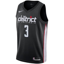 Load image into Gallery viewer, 3-Bradley Beal Washington Wizards 2018-19 Swingman Jersey – City Edition – Black