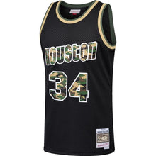 Load image into Gallery viewer, 34-Hakeem Olajuwon Houston Rockets  Straight Fire Camo Swingman Jersey – Black
