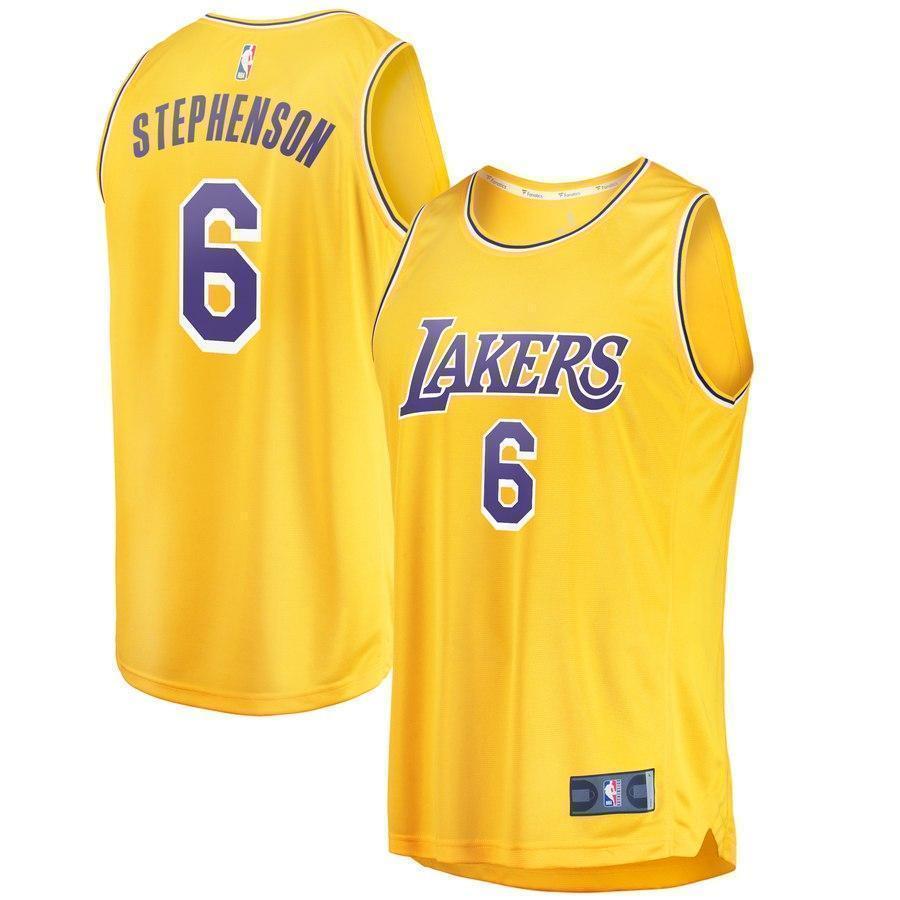 6-Lance Stephenson Los Angeles Lakers Jersey - Icon Edition - Gold –  rushBstores