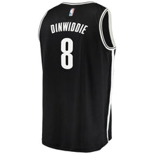 Load image into Gallery viewer, 8-Spencer Dinwiddie Brooklyn Nets Jersey - Icon Edition – Black