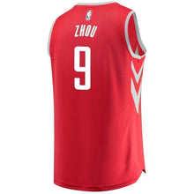 Load image into Gallery viewer, 9-Zhou Qi Houston Rockets Jersey - Icon Edition - Red
