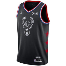 Load image into Gallery viewer, Giannis Antetokounmpo Milwaukee Bucks Jordan Brand 2019 NBA All-Star Game Finished Swingman Jersey – Black
