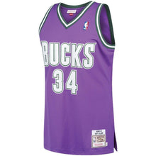 Load image into Gallery viewer, Ray Allen Milwaukee Bucks Mitchell &amp; Ness 2000-01 Hardwood Classics  - Purple