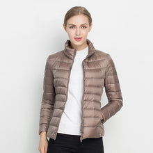 Load image into Gallery viewer, Women Winter Coat 2018 New Ultra Light White