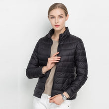 Load image into Gallery viewer, Women Winter Coat 2018 New Ultra Light White
