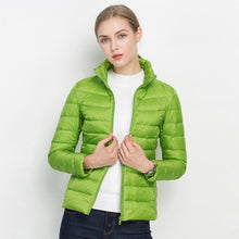 Load image into Gallery viewer, Women Winter Coat 2018 New Ultra Light White