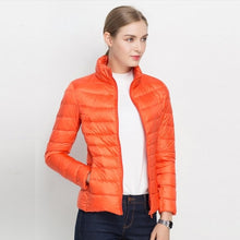 Load image into Gallery viewer, Women Winter Coat 2018 New Ultra Light White