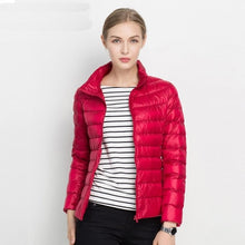 Load image into Gallery viewer, Women Winter Coat 2018 New Ultra Light White