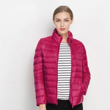 Load image into Gallery viewer, Women Winter Coat 2018 New Ultra Light White