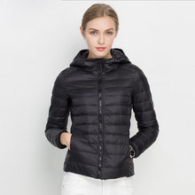 Load image into Gallery viewer, Winter Women Ultra Light Down Jacket White