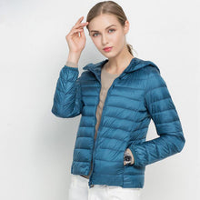 Load image into Gallery viewer, Winter Women Ultra Light Down Jacket White