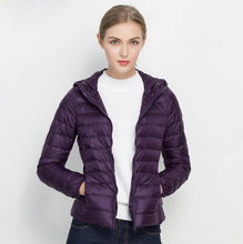 Load image into Gallery viewer, Winter Women Ultra Light Down Jacket White