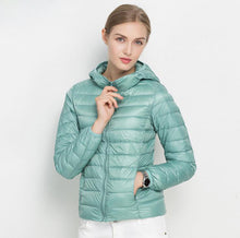 Load image into Gallery viewer, Winter Women Ultra Light Down Jacket White