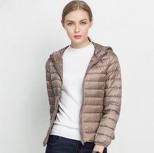 Load image into Gallery viewer, Winter Women Ultra Light Down Jacket White