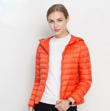 Load image into Gallery viewer, Winter Women Ultra Light Down Jacket White