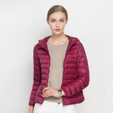 Load image into Gallery viewer, Winter Women Ultra Light Down Jacket White