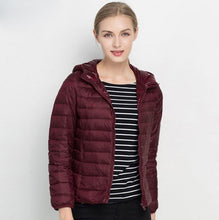 Load image into Gallery viewer, Winter Women Ultra Light Down Jacket White