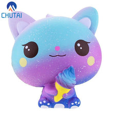 Load image into Gallery viewer, New Galaxy Ice Cream Cat Kitty Squishy Slow