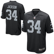 Load image into Gallery viewer, Oakland Raiders Nike Bo Jackson Retired Player Game Jersey - Black
