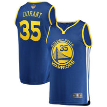 Load image into Gallery viewer, Kevin Durant Golden State Warriors 2019 NBA Finals Bound Fast Break Player Jersey – Icon Edition