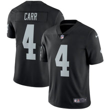 Load image into Gallery viewer, Derek Carr Oakland Raiders Nike Vapor Untouchable Limited Player Jersey - Black