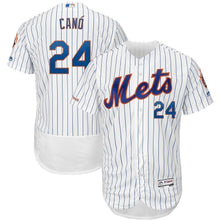 Load image into Gallery viewer, Robinson Cano New York Mets Majestic Alternate Collection Flex Base Player Jersey – Royal/White