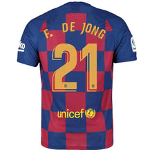 Load image into Gallery viewer, Frenkie de Jong Barcelona 2019/20 Home Breathe Stadium Player Jersey - Royal