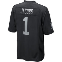 Load image into Gallery viewer, Josh Jacobs Oakland Raiders Nike Game Jersey - Black