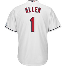 Load image into Gallery viewer, Greg Allen Cleveland Indians Majestic Home Official Cool Base Player Jersey - White
