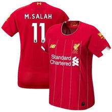 Load image into Gallery viewer, Mohamed Salah Liverpool New Balance Women's 2019/20 Home Player Stadium Jersey – Red
