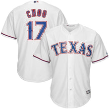 Load image into Gallery viewer, Shin-Soo Choo Texas Rangers Majestic Home Official Cool Base Player Jersey - White