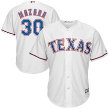Load image into Gallery viewer, Nomar Mazara Texas Rangers Majestic Home Cool Base Player Jersey – White