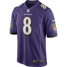 Load image into Gallery viewer, Lamar Jackson Baltimore Ravens Nike Game Jersey - Purple