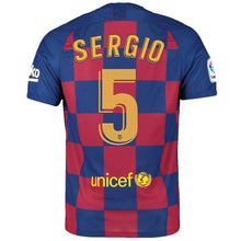 Load image into Gallery viewer, Sergio Busquets Barcelona 2019/20 Home Stadium Player Jersey – Royal