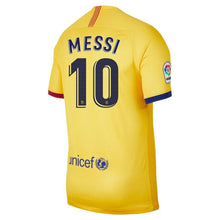 Load image into Gallery viewer, Lionel Messi Barcelona 2019/20 Away Stadium Player Jersey – Yellow