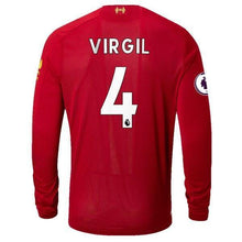 Load image into Gallery viewer, Virgil Van Dijk Liverpool New Balance 2019/20 Home Player Long Sleeve Jersey – Red