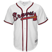 Load image into Gallery viewer, Ozzie Albies Atlanta Braves Majestic Home Cool Base Player Jersey – White