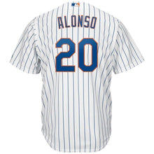 Load image into Gallery viewer, Pete Alonso New York Mets Majestic Home Official Cool Base Player Jersey - White/Royal