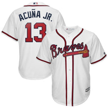Load image into Gallery viewer, Ronald Acuña Jr. Atlanta Braves Majestic 2019 Home Official Cool Base Player Jersey - White