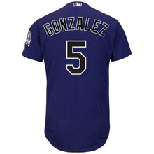Load image into Gallery viewer, Carlos Gonzalez Colorado Rockies Majestic Alternate Collection Flex Base Player Jersey - Purple