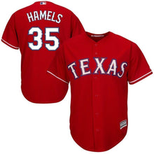 Load image into Gallery viewer, Cole Hamels Texas Rangers Majestic Official Cool Base Player Jersey - Red